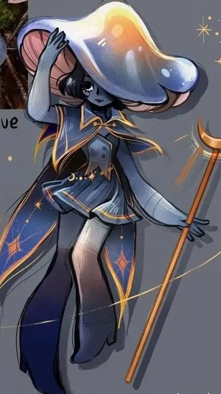 ai character: Blue webcup background