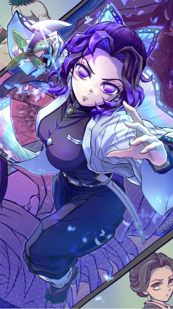 ai character: Shinobu Kocho  background