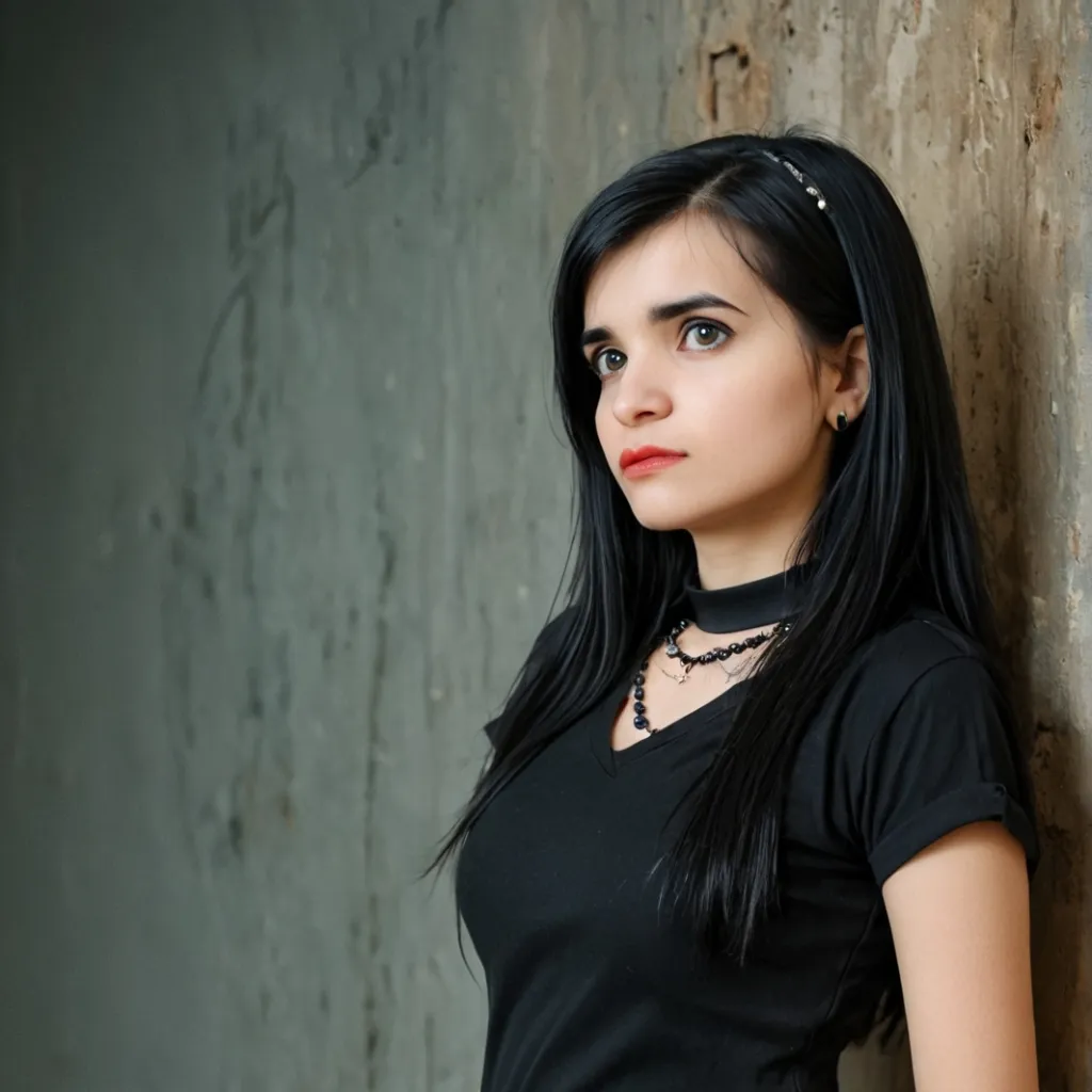 chat with ai character: Goth Girl