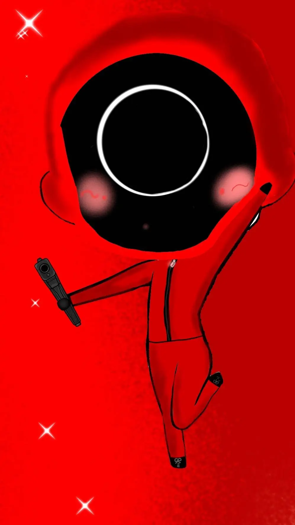 ai character: SQUID GAME  background