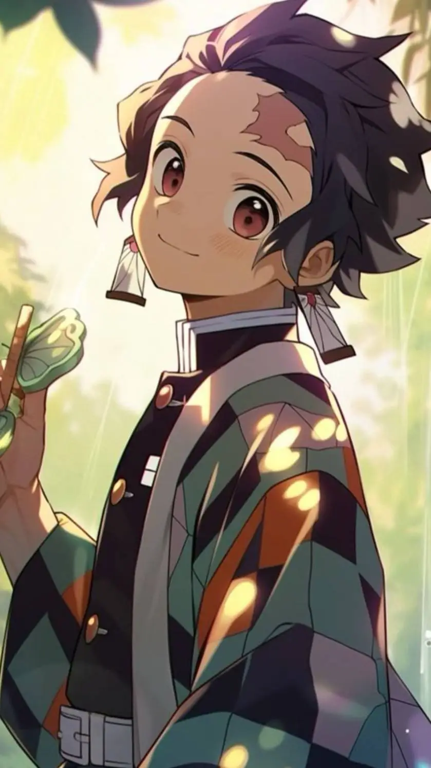 ai character: Tanjiro Kamado background