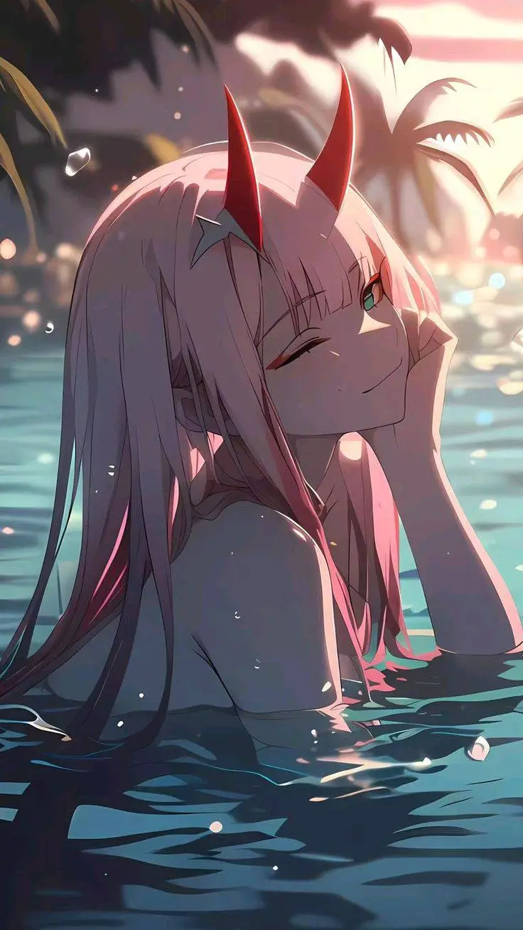 ai character: Zero Two  background