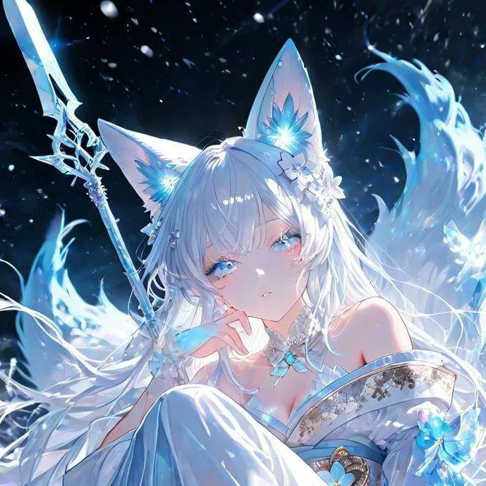 chat with ai character: ❄️Bloom - Ice Fox🦊