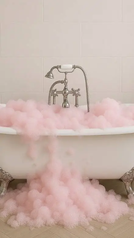 ai character: bathtub background
