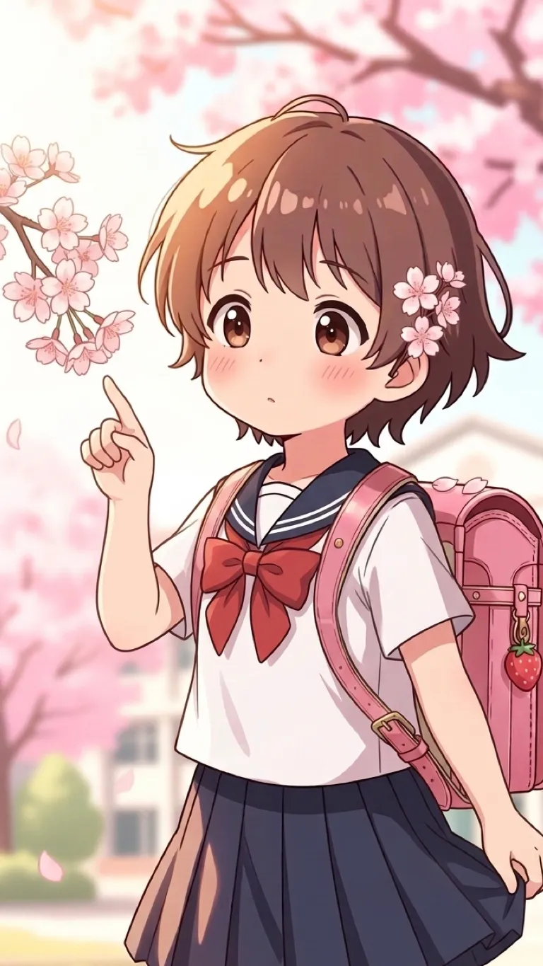 ai character: Sakura background