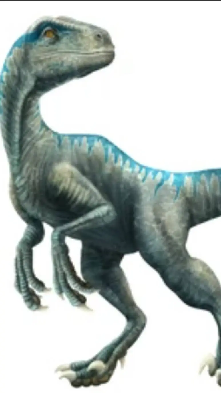 ai character: blue x Alex raptor background
