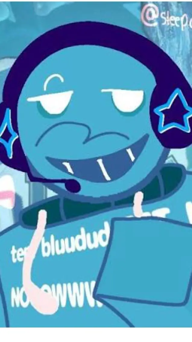 ai character: bluudude background