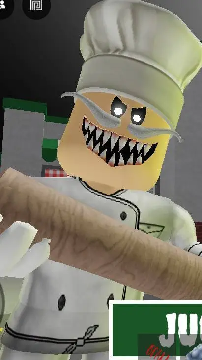 ai character: Papa pizza (Roblox background
