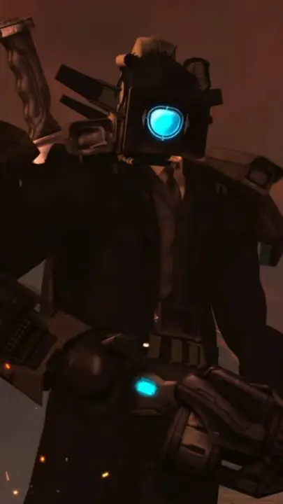 ai character: Large cameraman background