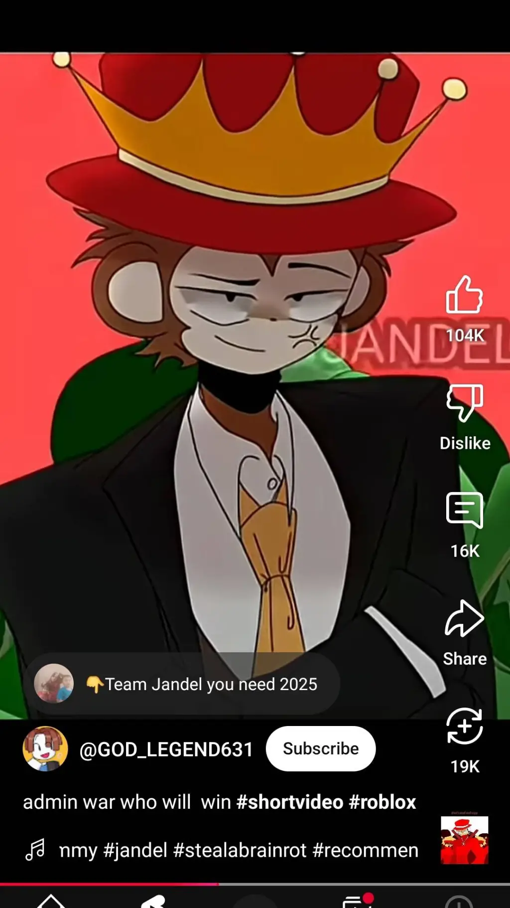 ai character: jandel background