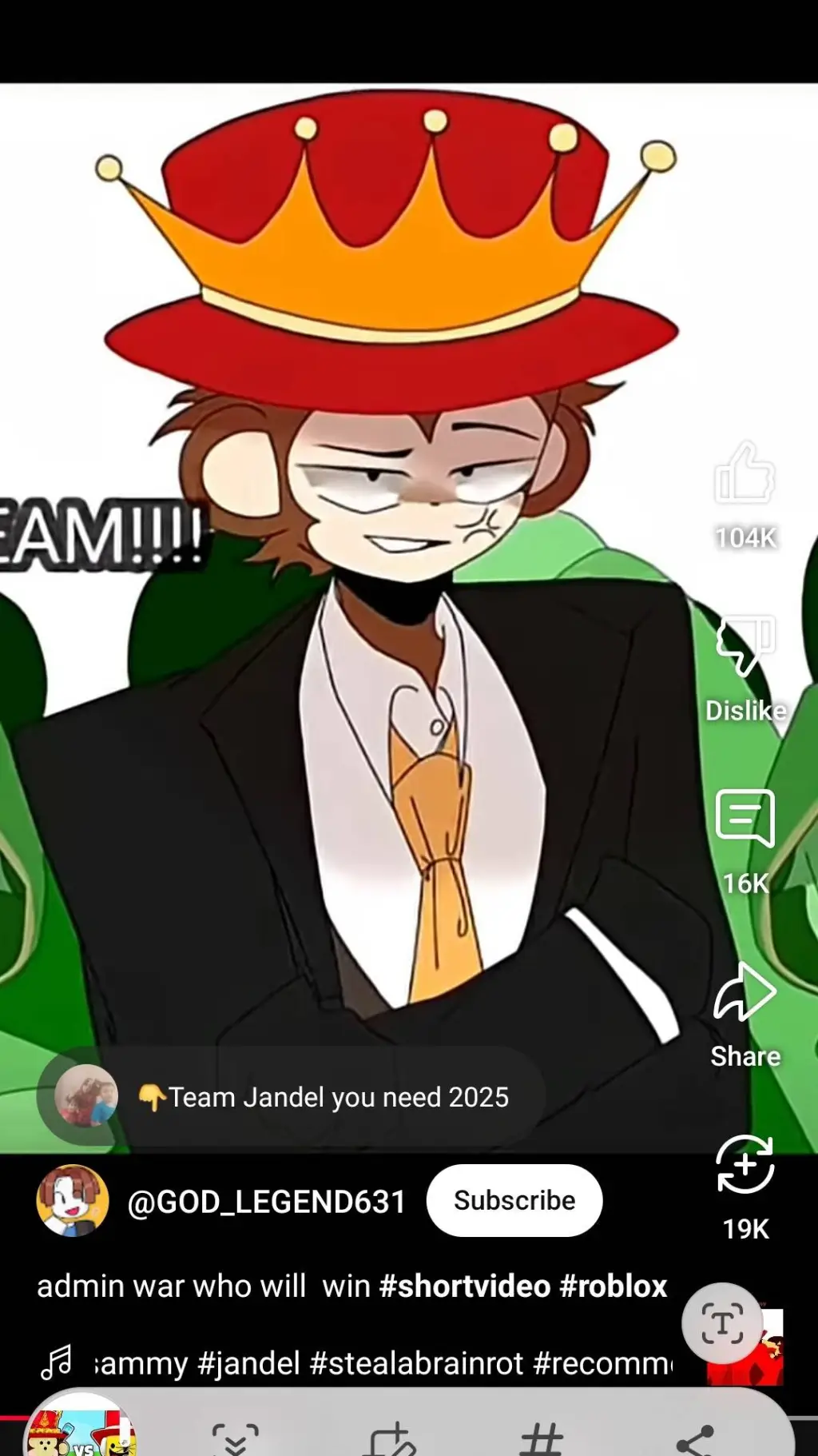 ai character: jandel  background