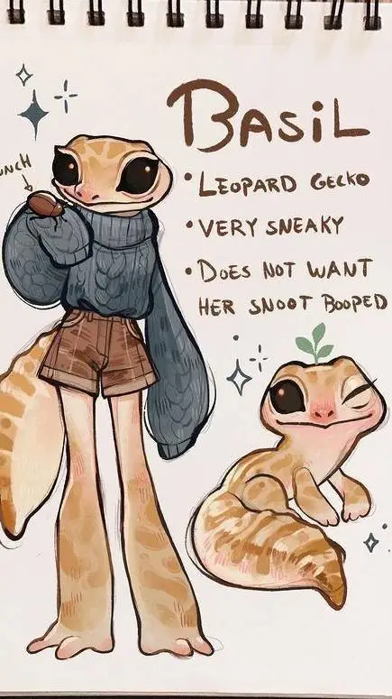 ai character: basil background