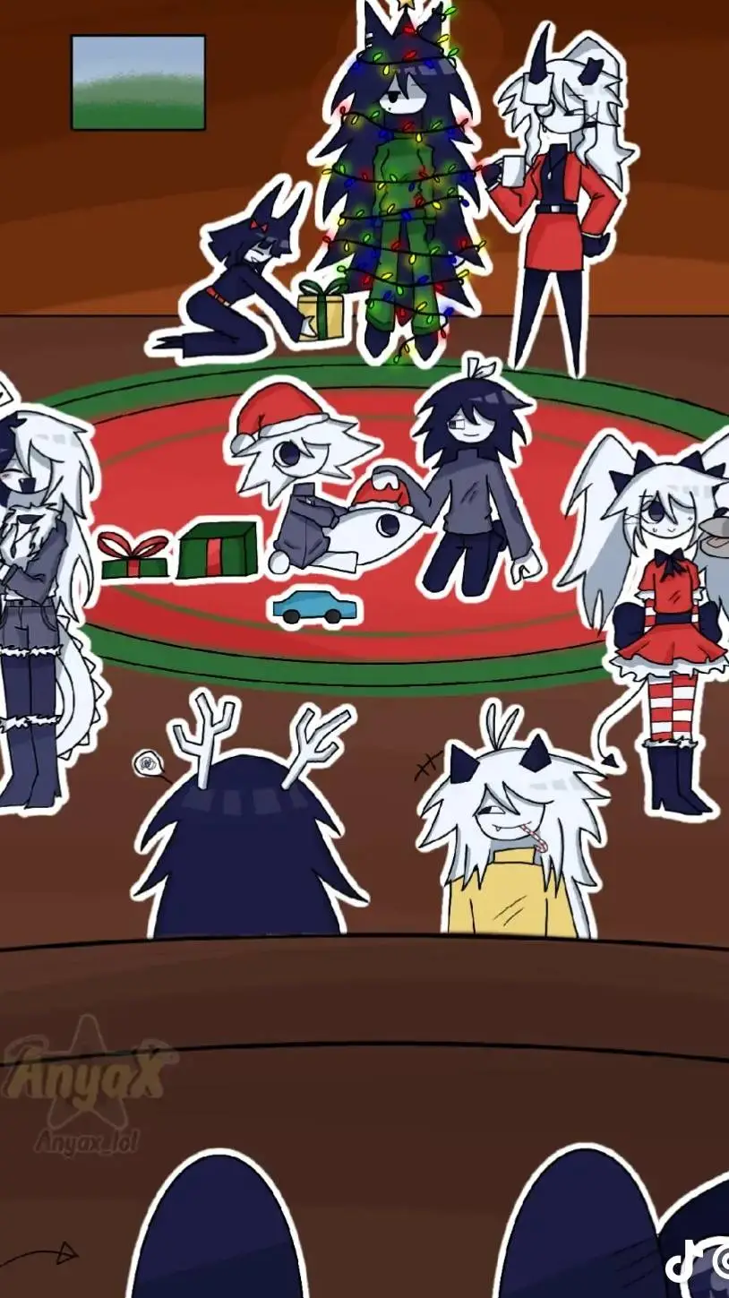 ai character: fpe Christmas background