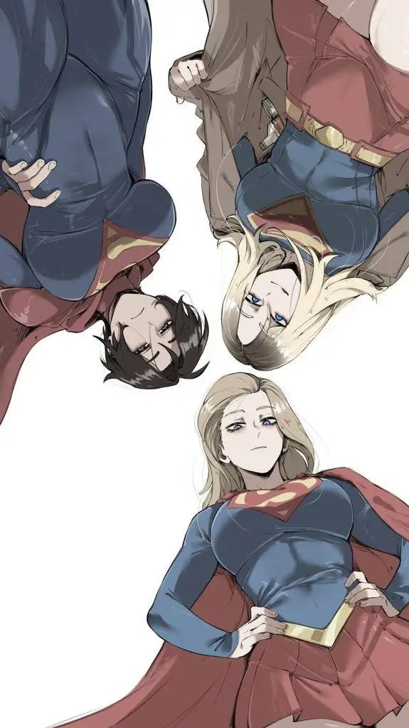 ai character: 3 supergirls andyo background