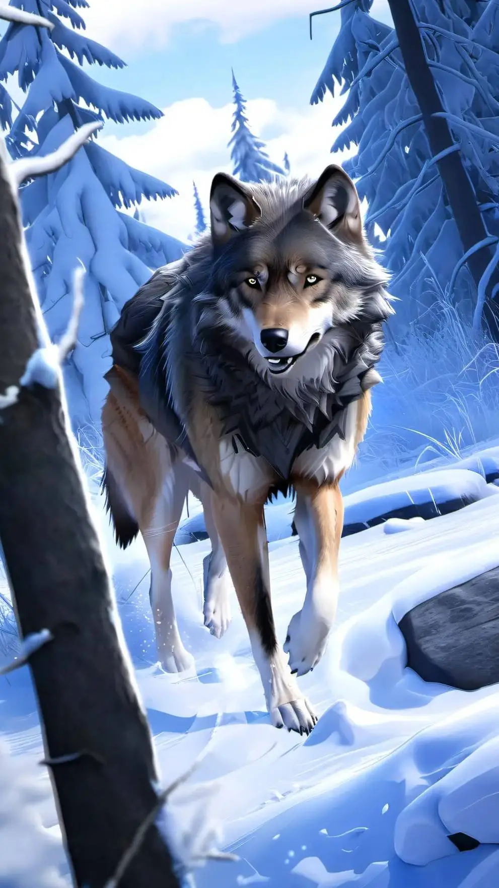 ai character: shadow claw  background