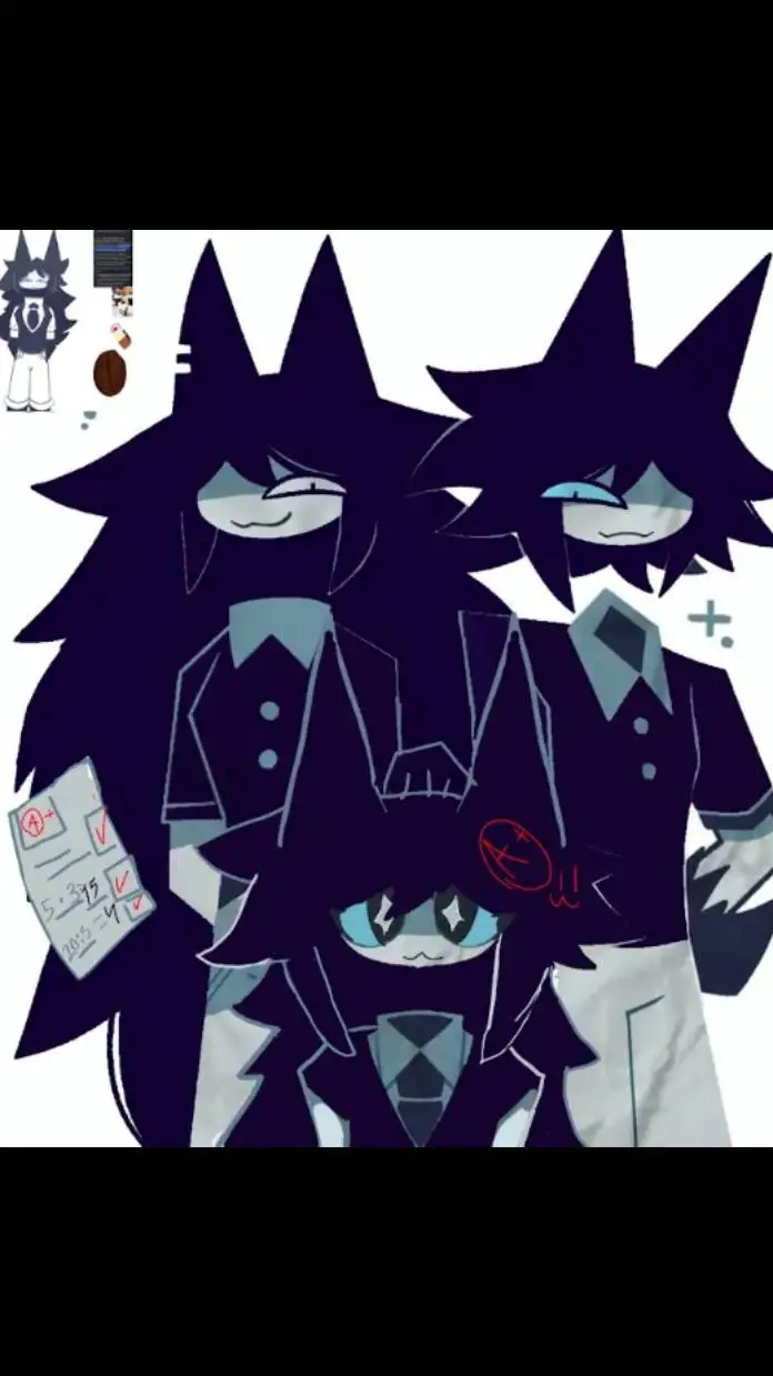 ai character: circle x compass background