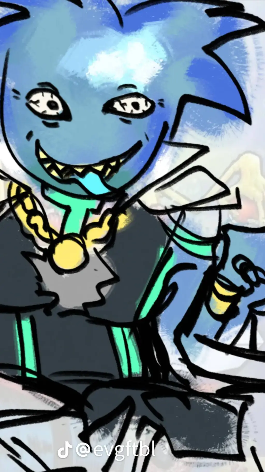 ai character: Lagoon background