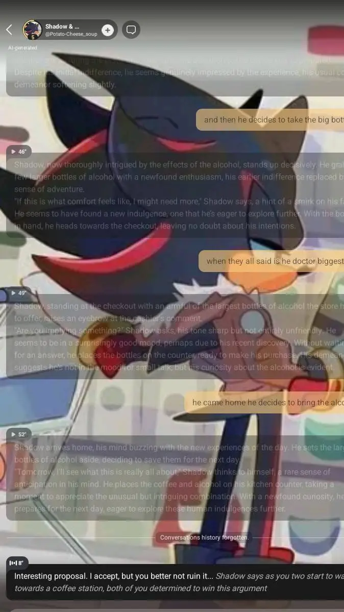 ai character: Mia background