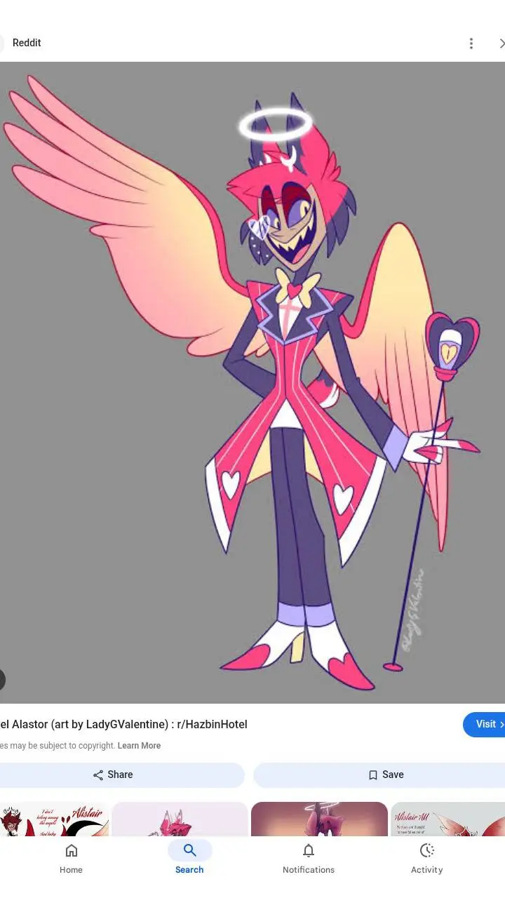 ai character: Alastor Angel background