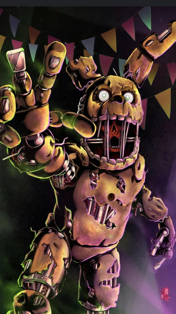 ai character: Springtrap(FNAF 3) background
