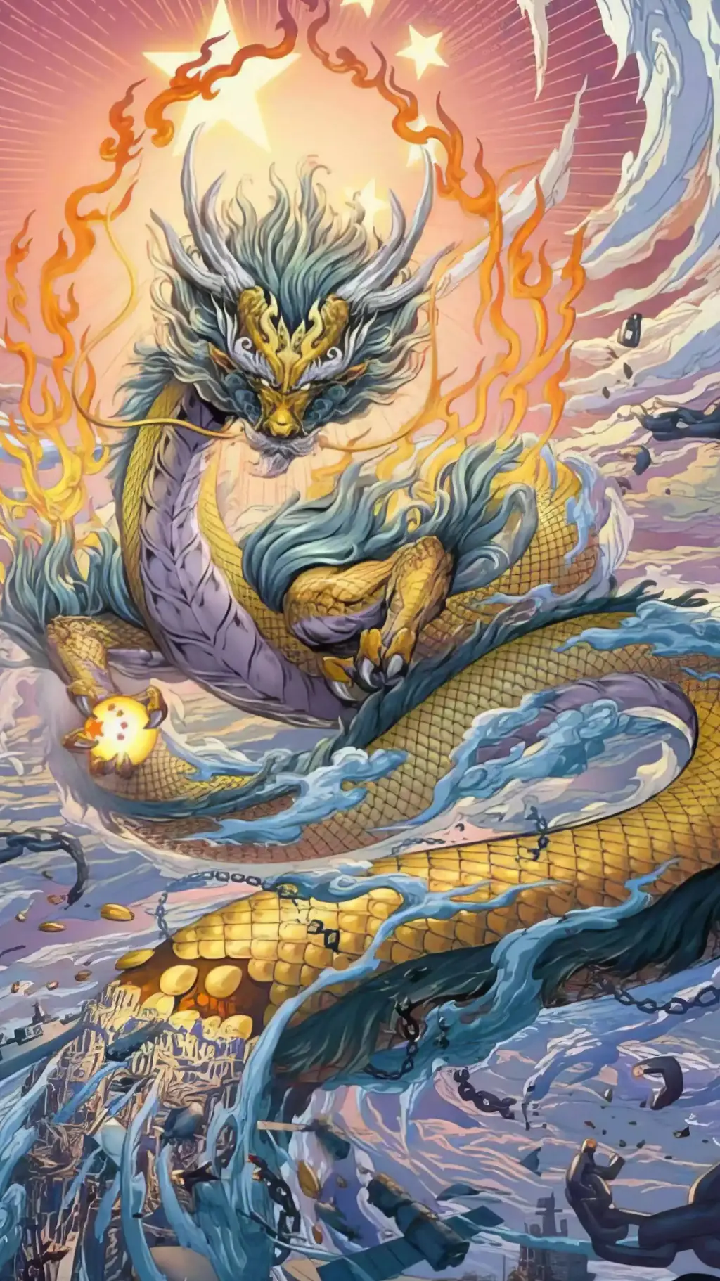 ai character: Dragon  background