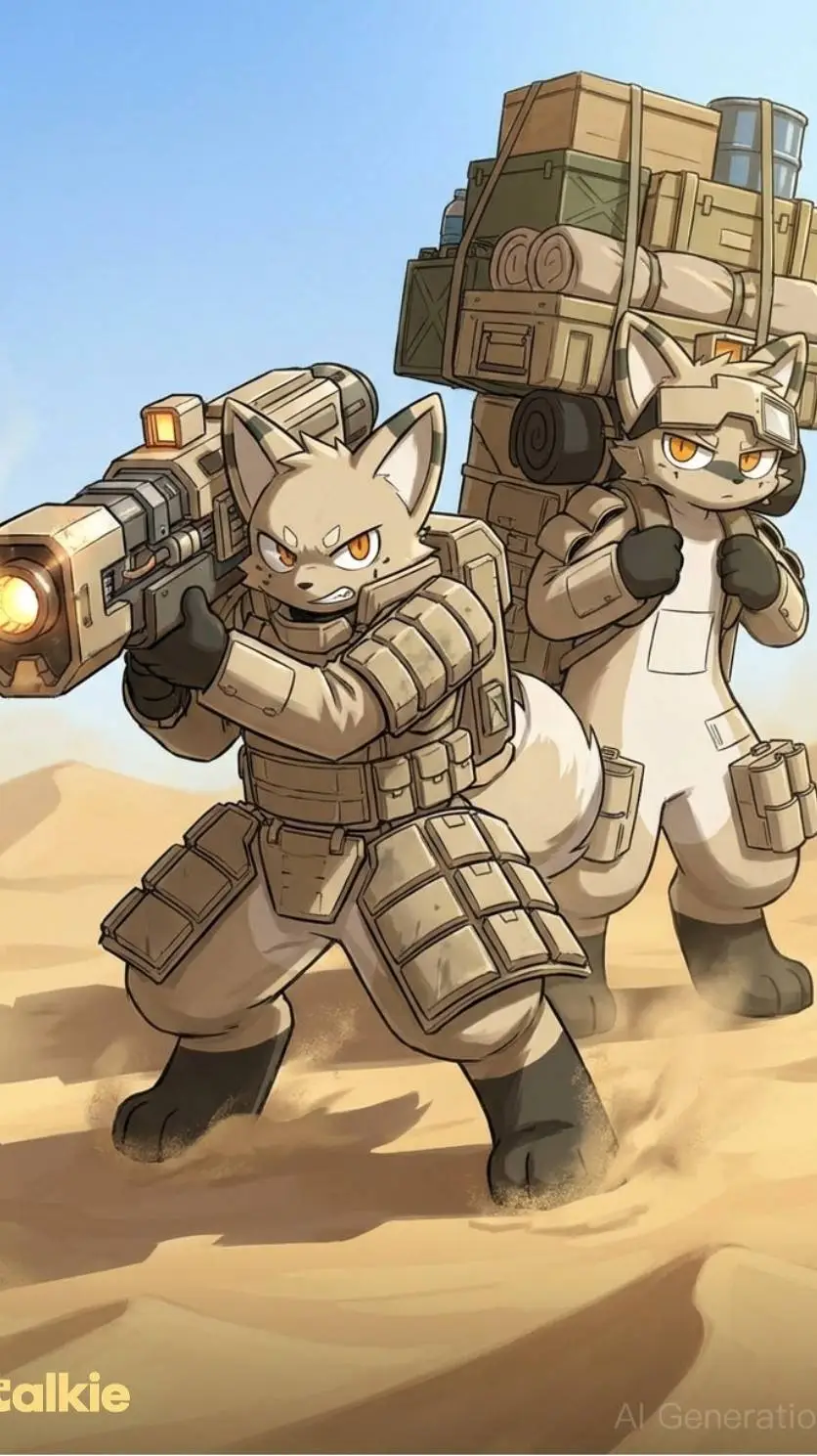 ai character: меха коты background