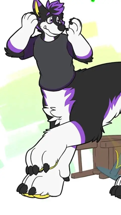 ai character: Фурри  background