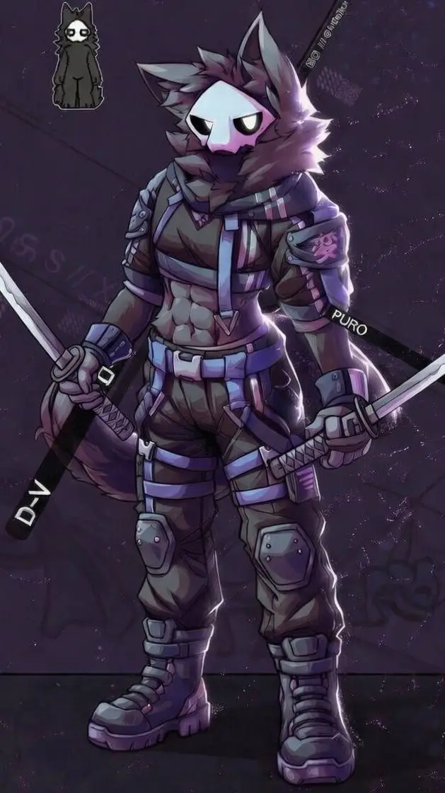 ai character: пуро  background