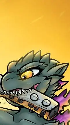 ai character: Godzilla 2000 (F) background