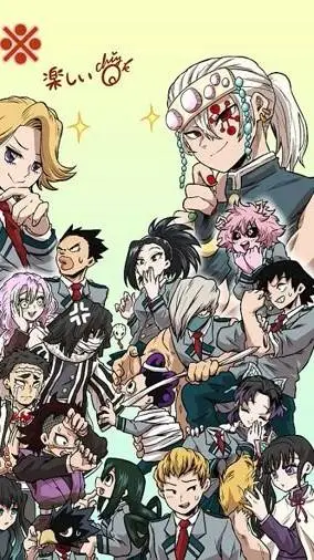 ai character: KNY y MHA  background