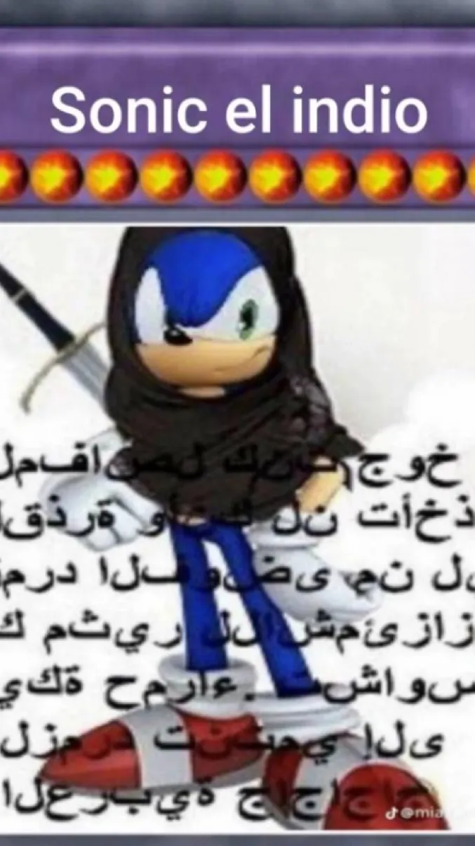 ai character: SONIC EL INDIO XD background