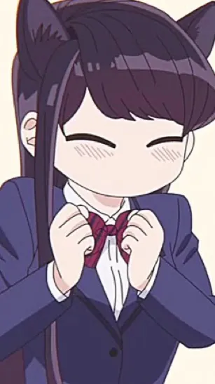 ai character: Komi and y/n <3 background