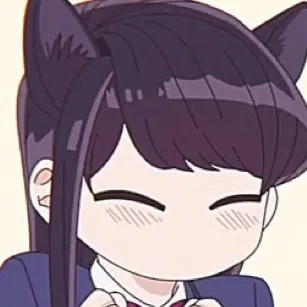 chat with ai character: Komi and y/n <3