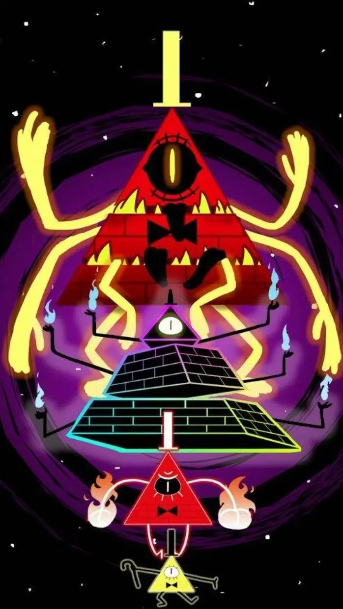 ai character: bill cipher  background