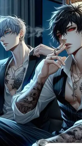 ai character: Lukas y Ángel background