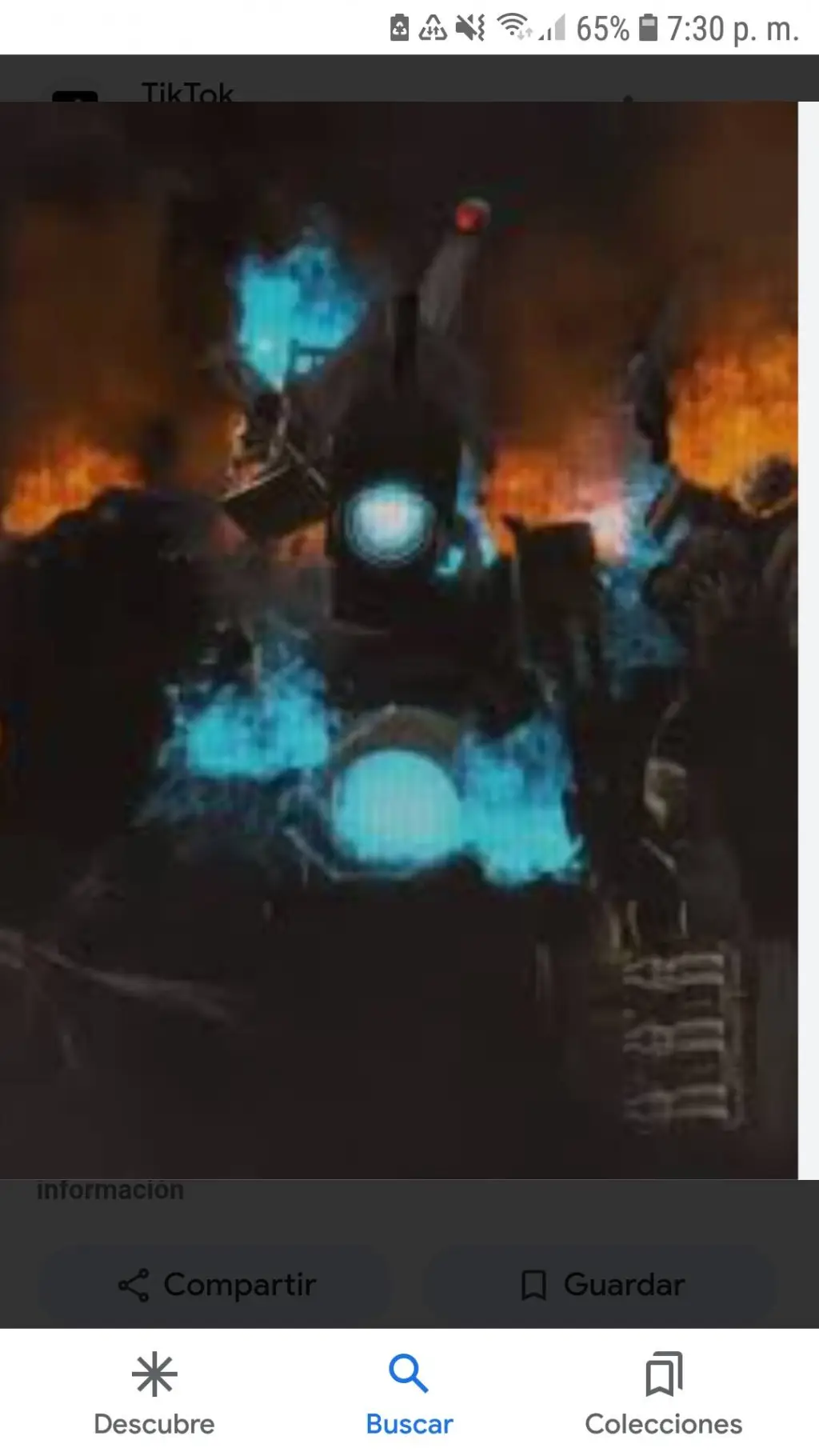 ai character: titan camara da... background