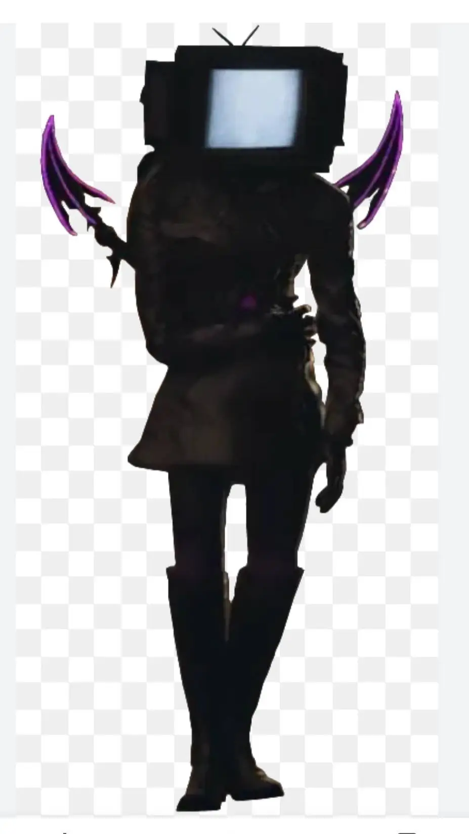 ai character: tv woman background