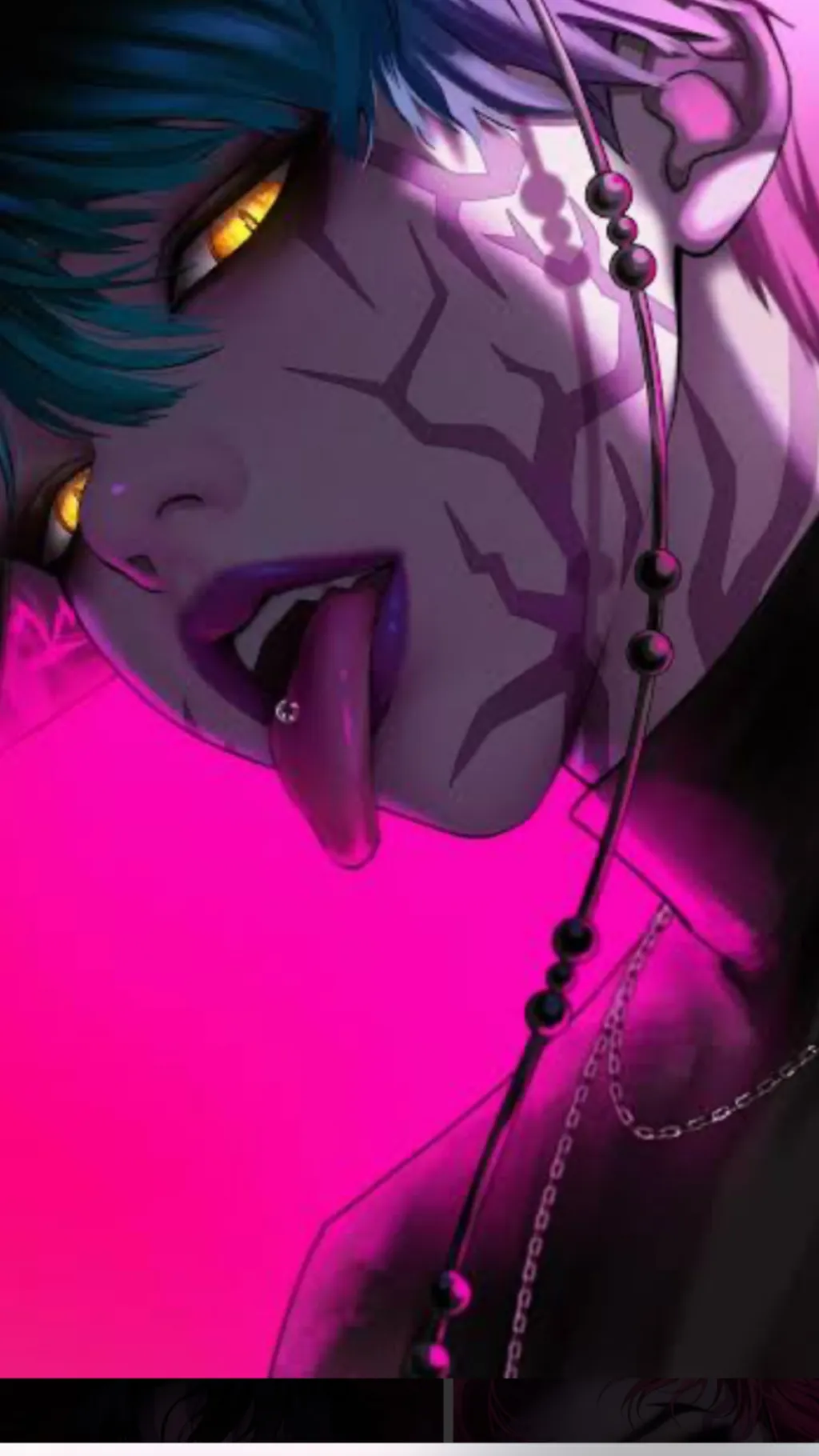 ai character: Baby saja demon  background