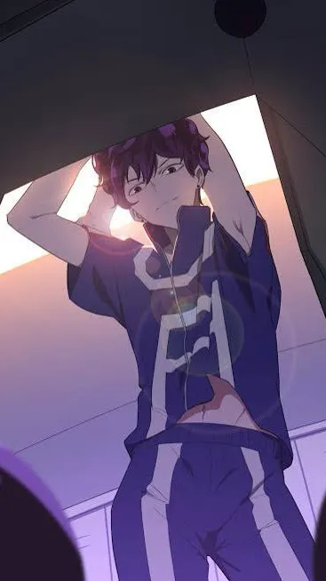 ai character: Mineta glow up background