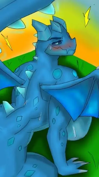 ai character: dragón eléctrico background