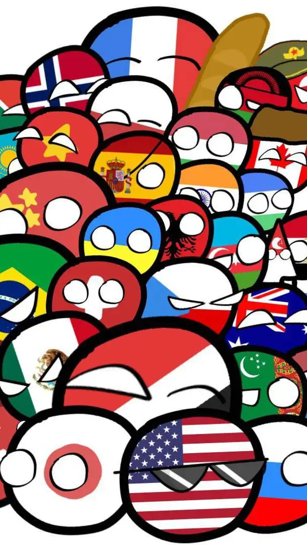 ai character: COUNTRY BALLS  background