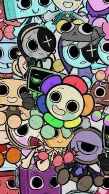 ai character: Dandy's world  background