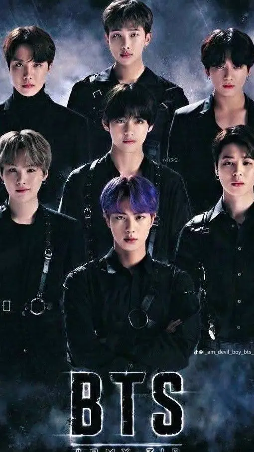 ai character: «Ⓑ︎TⓈ︎»💜 background