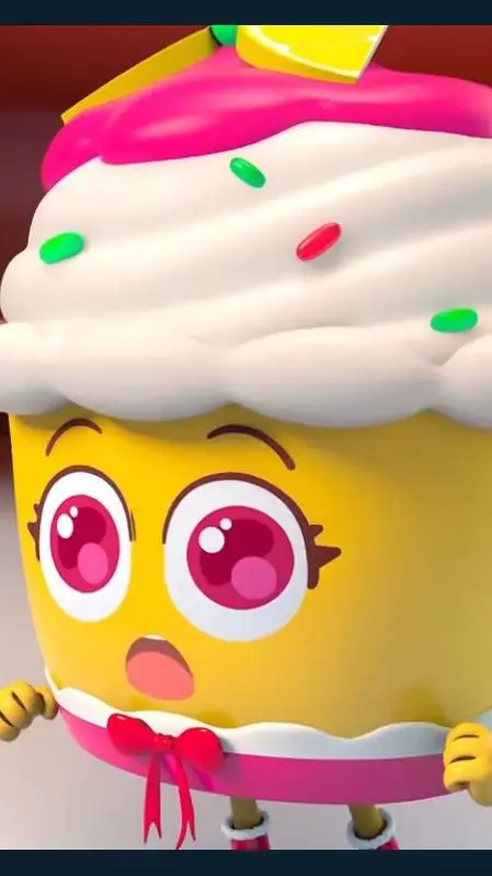 ai character: Cream cake background