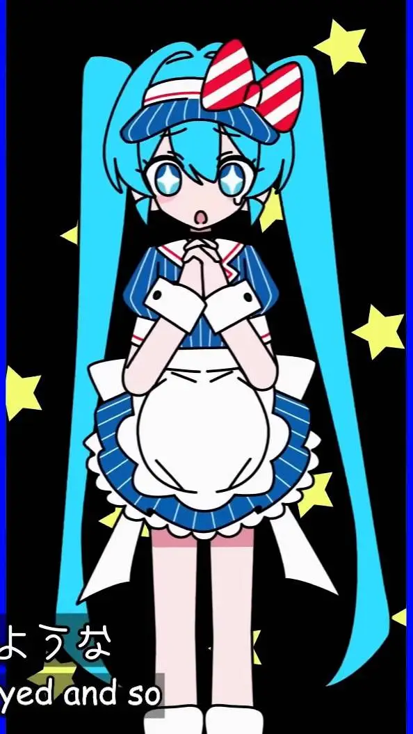 ai character: Hatsune Miku background