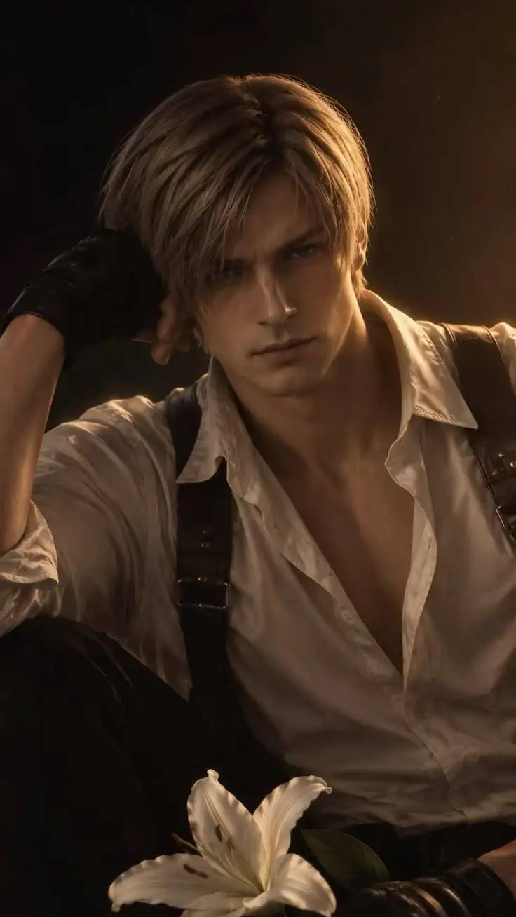 ai character: Leon Kennedy  background