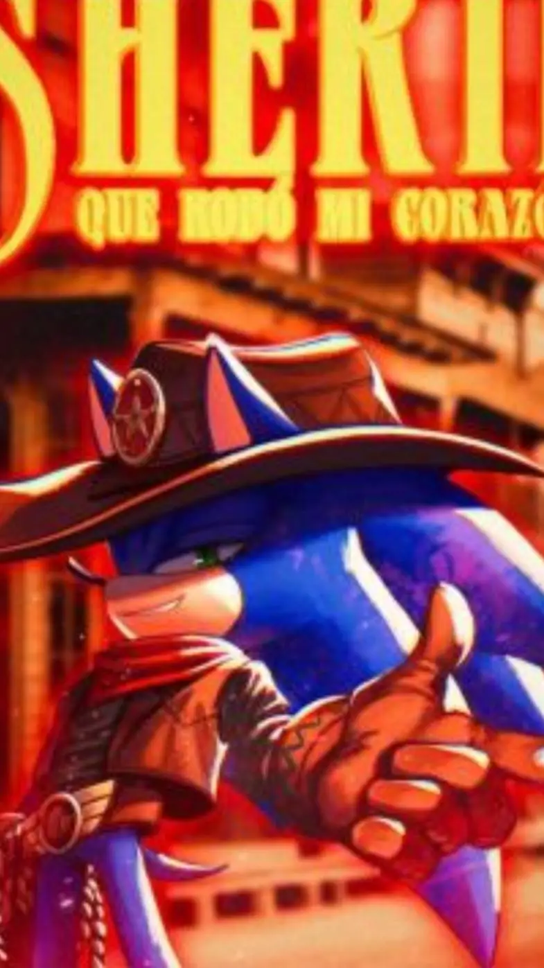 ai character: sheriff sonic  background