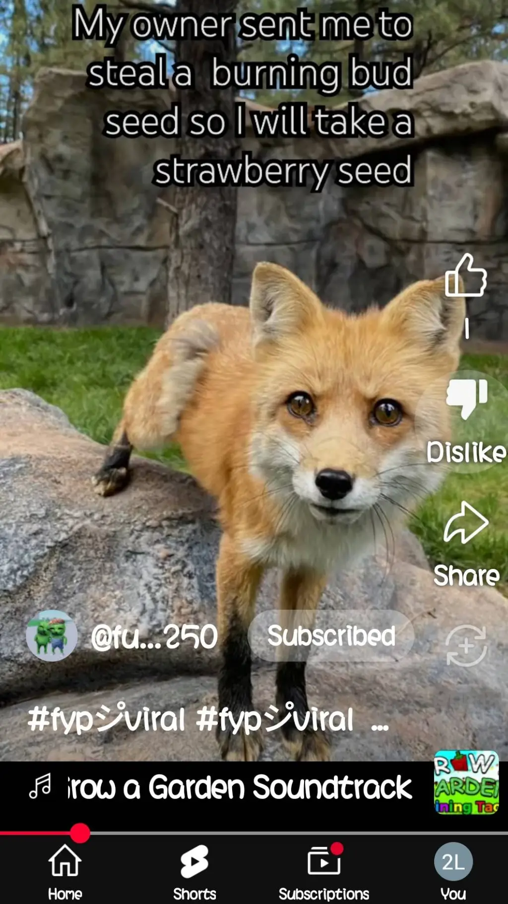 ai character: red fox background
