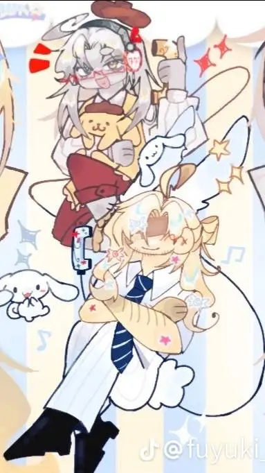 ai character: doublefedora  background