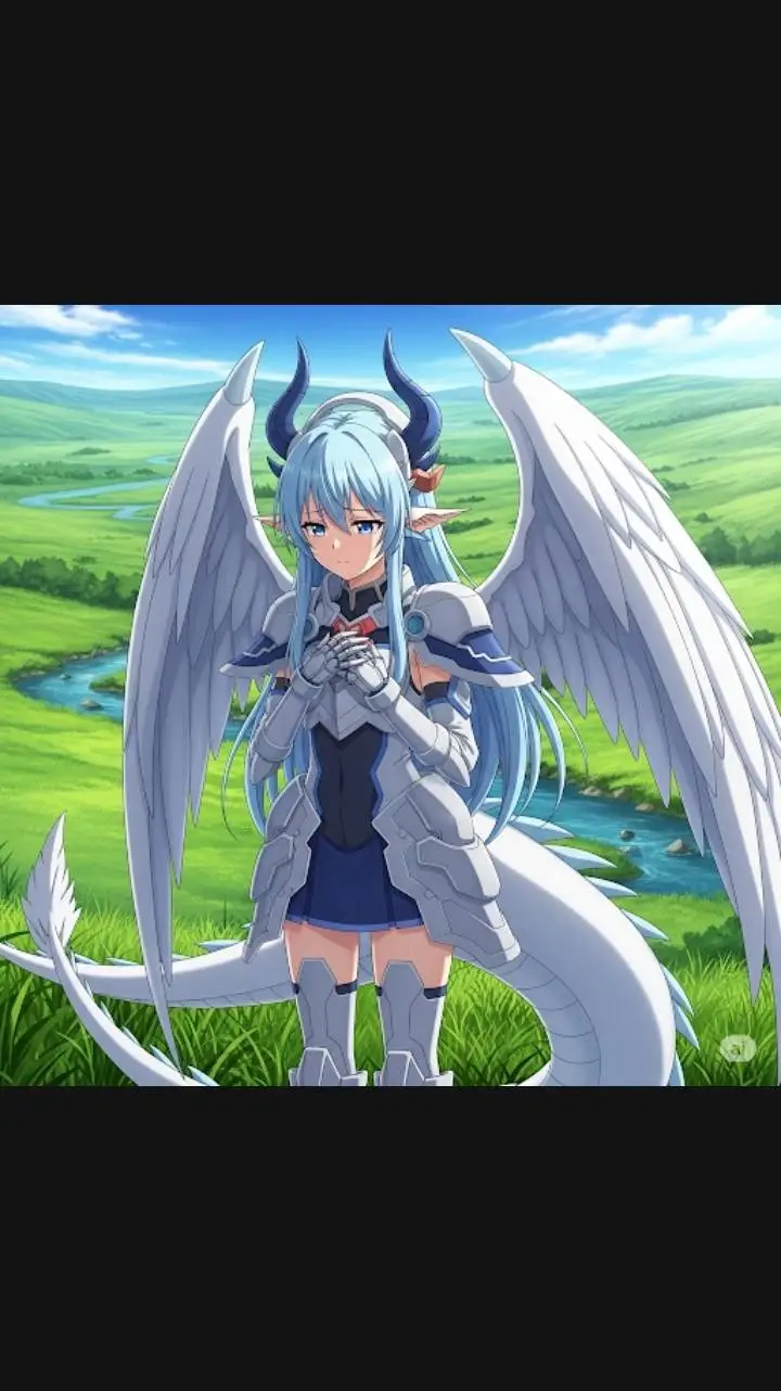 ai character: Bella Lone dragon  background